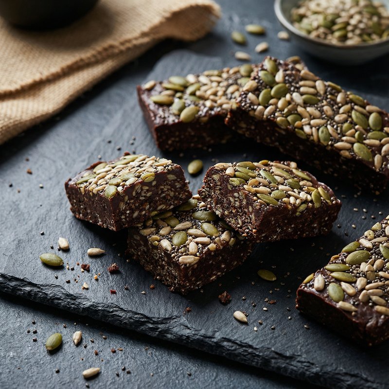 Nut-Free Chocolate Seed Protein Bars